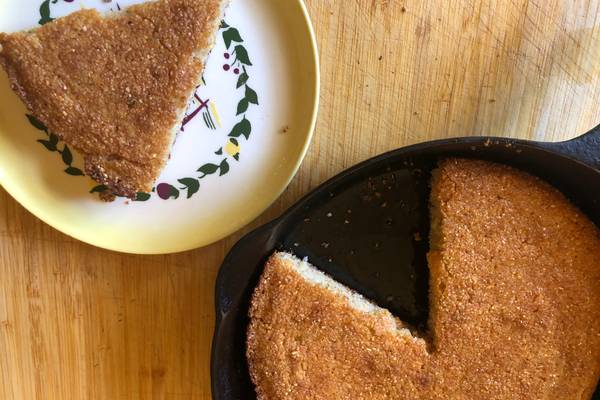 What We’re Cooking This Week: Whole Grain Olive Oil Cornbread with Hot Honey Butter