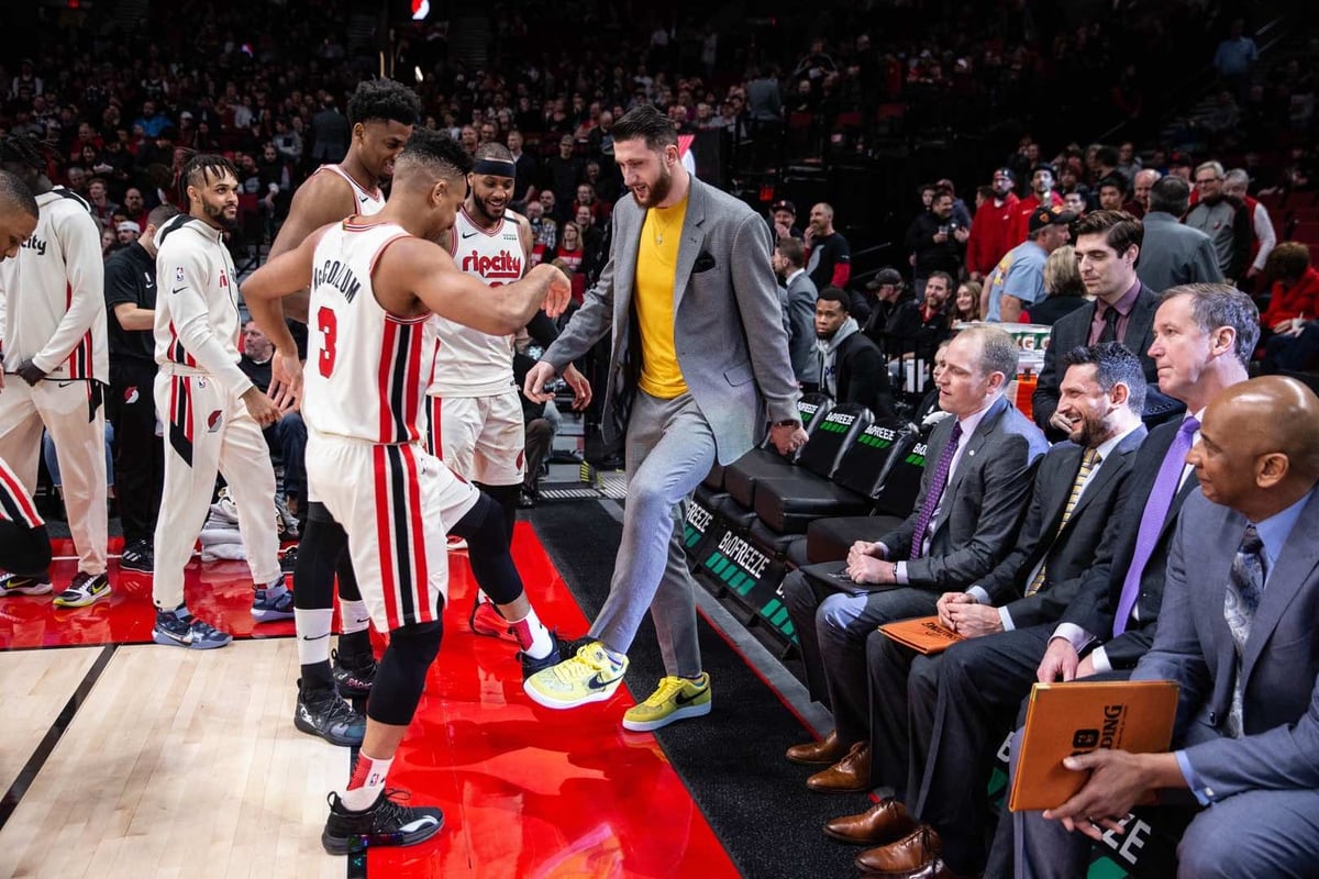 Nearly A Year After Suffering A Gruesome Leg Injury Trail Blazers Center Jusuf Nurkic Is Set To Return Next Week Willamette Week