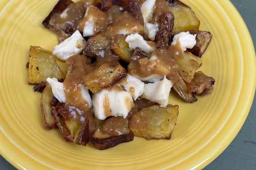 What We’re Cooking This Week: Crispy Roast Potatoes With Cheese and Gravy