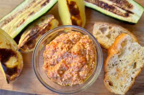What We’re Cooking This Week: Roasted Pepper, Tomato and Almond Dip