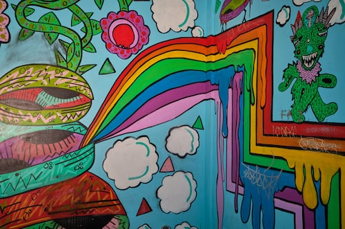 During Pandemic Shutdowns, Fire on the Mountain’s Fremont Bathrooms Got Trippy