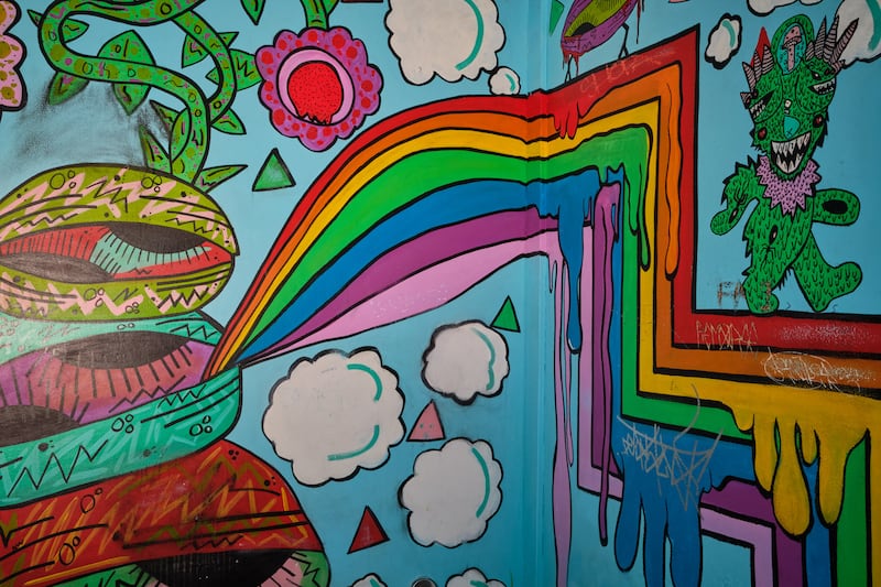 During Pandemic Shutdowns, Fire on the Mountain’s Fremont Bathrooms Got Trippy