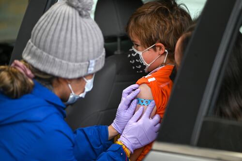 Amid Empty Roller Coasters, 1,200 Children Get COVID Vaccine Doses at Oaks Park