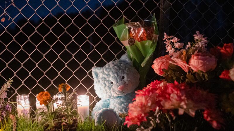 A memorial to Robert Delgado in Lents Park, where he was killed by a police officer.