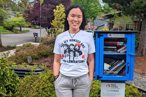Wendy Shih Brings Little Free Diverse Library to Rock Creek Community