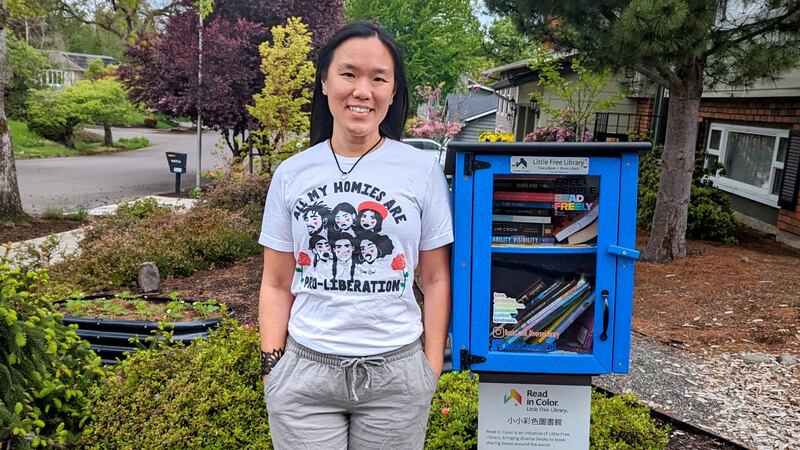Wendy Shih Brings Little Free Diverse Library to Rock Creek Community