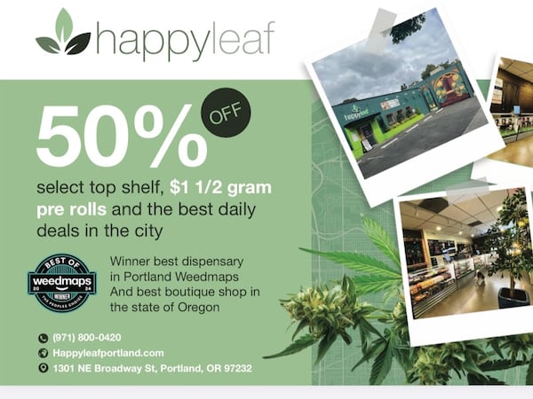 50% Off Top Shelf Cannabis Flower
