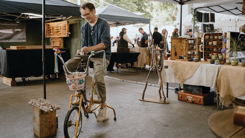 Portland’s Best Bike-Powered Farmers Market Potter