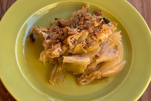 What We’re Cooking This Week: Braised Leeks With Pecorino