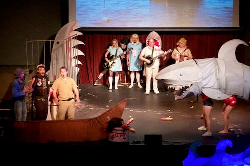 “J.A.W.Z. the Musical—in 3D!” Lampoons 50 Years of “Jaws”