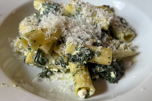 Pasta With Stinging Nettles and Cottage Cheese