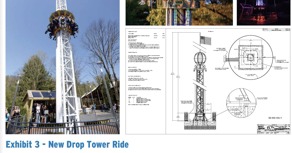 Drop Tower Ride Sign City Signs Off On Drop-Tower Ride at Oaks Amusement Park