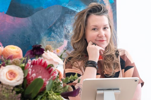 At Luckygirl Gourmet Gallery, Art Leads and Snacks Follow