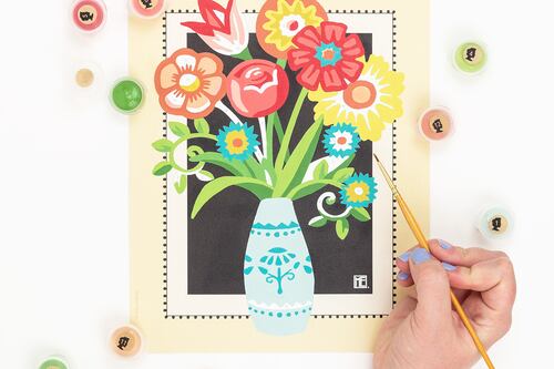 Elle Crée’s Paint-by-Number Kits Took Off During the Pandemic and Continue to Be Popular