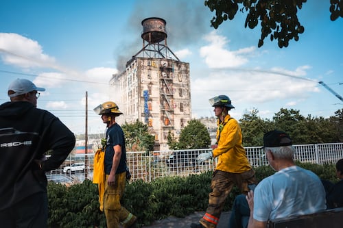The Fields Park Closes While Officials Gauge Hazards From the Centennial Mills Fire