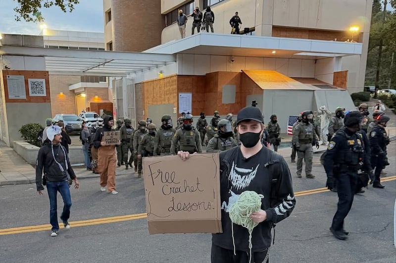 Portland Is Fighting Fascism With Needles and Hooks