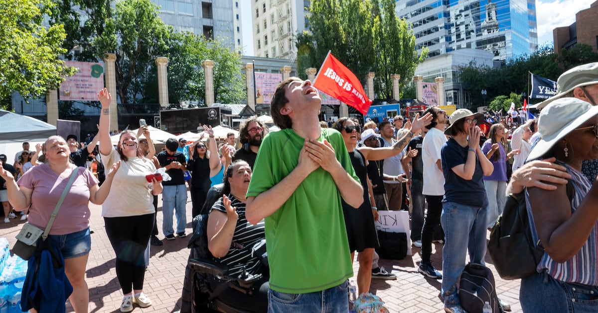 National ‘Jesus March’ Tour Brings Online Culture Wars to Pioneer Courthouse Square