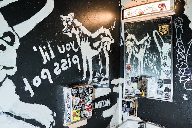 The B-Side Bathroom Is a Museum of Beloved Dogs