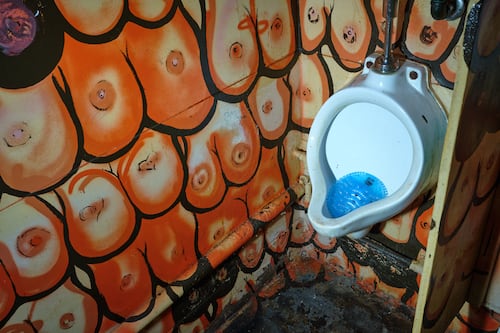 The Men’s Room at Wilshire Tavern Is Covered in Boobs