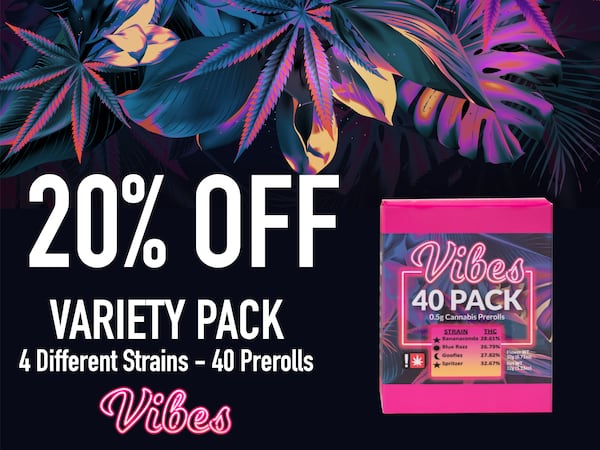 20% Off A 40 Pack of Prerolls